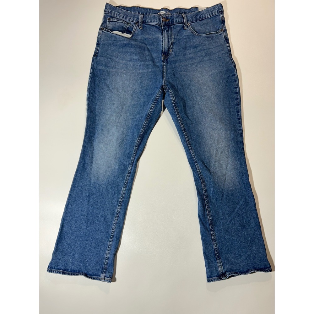 Old Navy Jeans Mens 38x30 Blue Excellent Built-In Tough Flex Bootcut Denim
